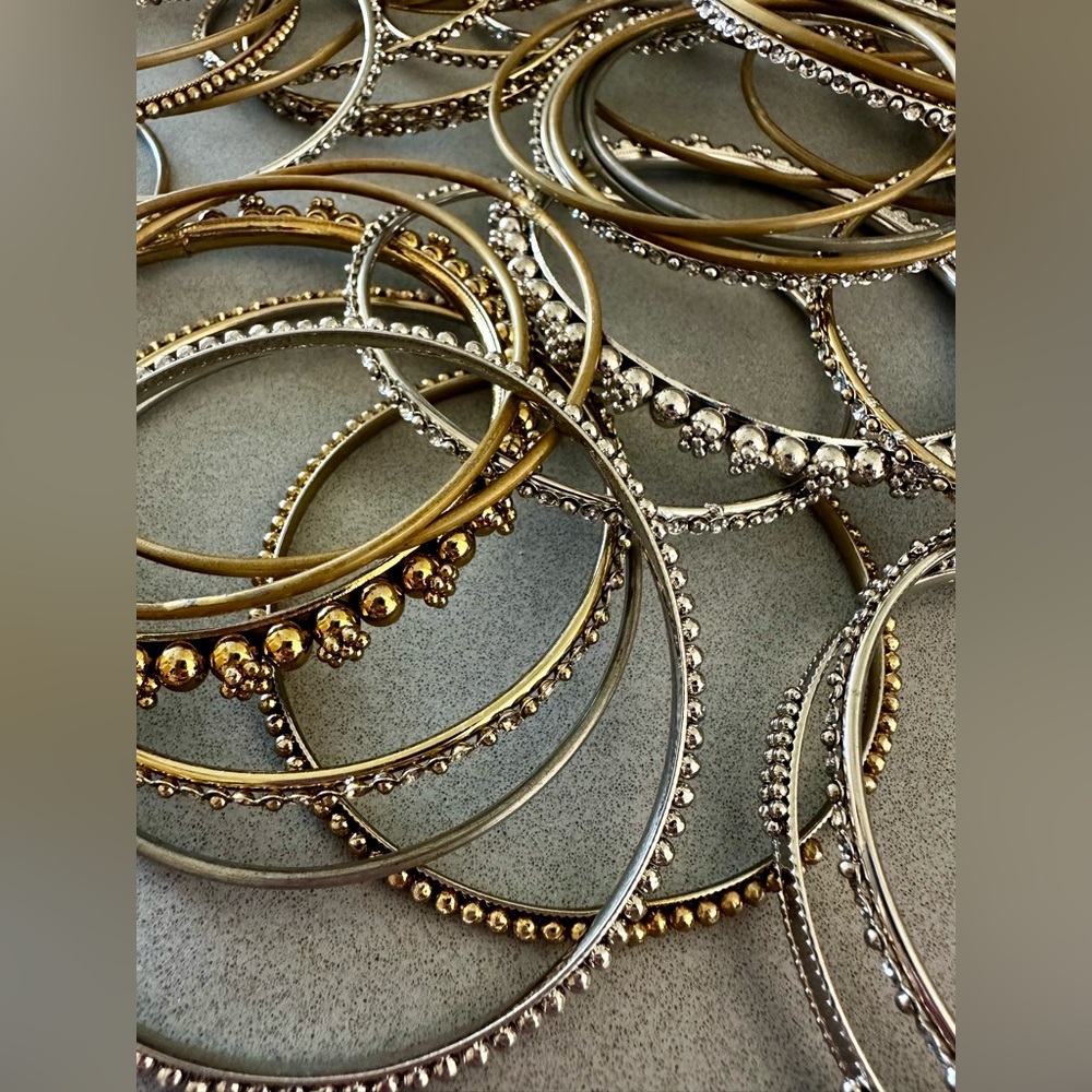 65 Nordstrom Gold and Silver Colored Bangles Stackable Bangle Bracelets